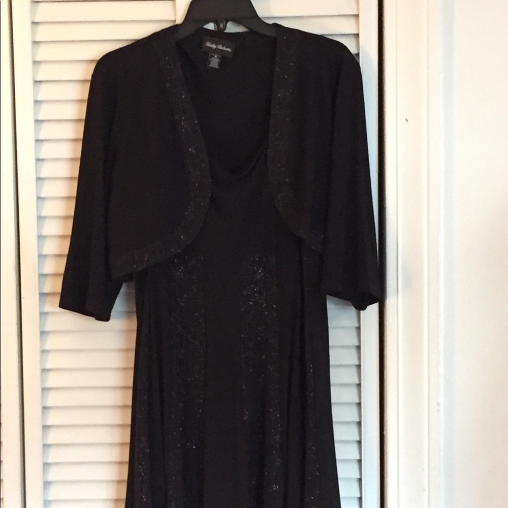 Kathy Roberts black cocktail dress